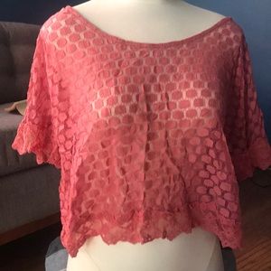 Lace crop top by Hip size L